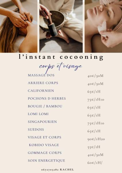 Instant Cocoonig : Massage Corps &#038; Visage Sainte-Marie-aux-Mines 0