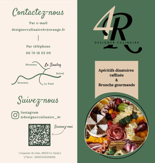 Découvrez 4R, votre Designer Culinaire au chalet de l&#8217;Oseraie dans les Vosges. Orbey