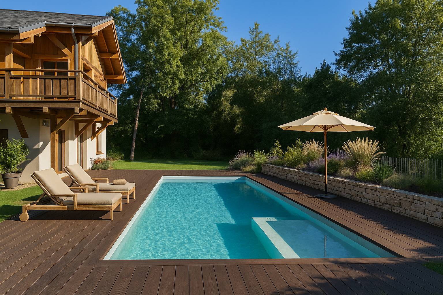 Piscine au Chalet de l’Oseraie | Vosges 2026 Châtenois 3