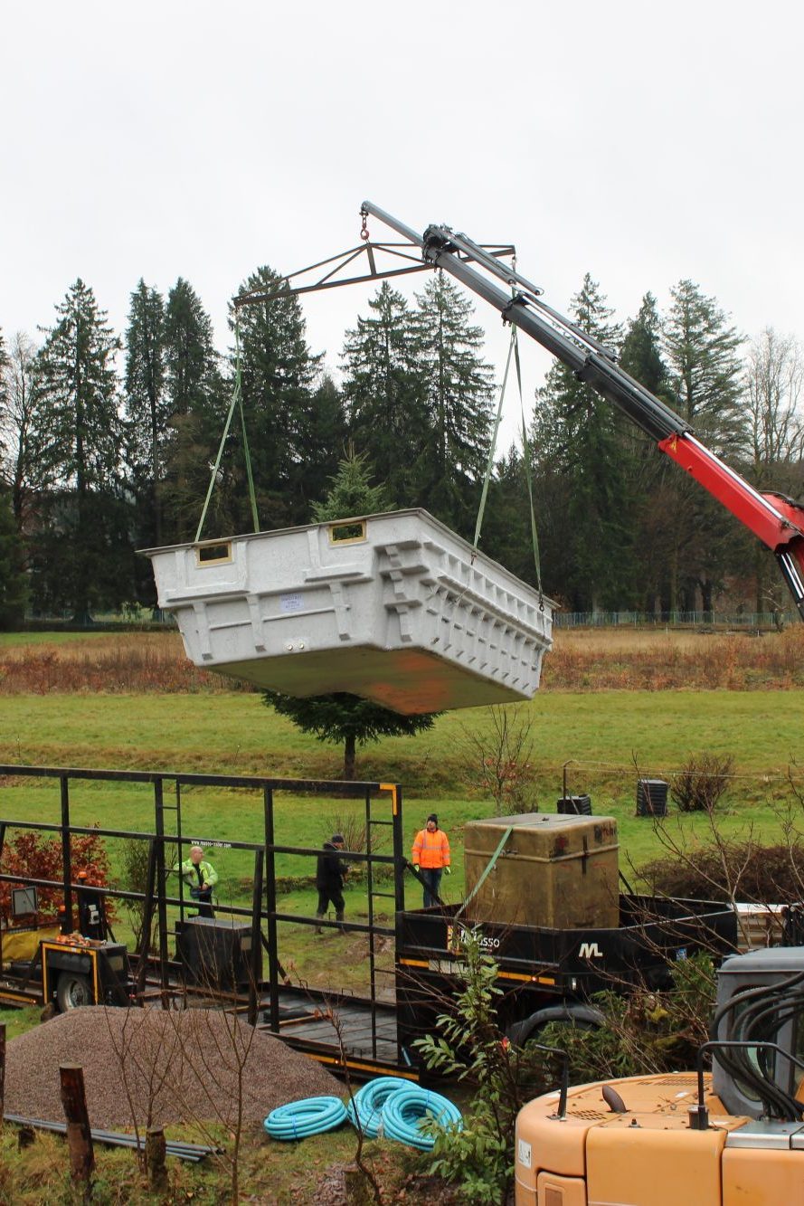 Travaux de la piscine dans les Vosges Châtenois