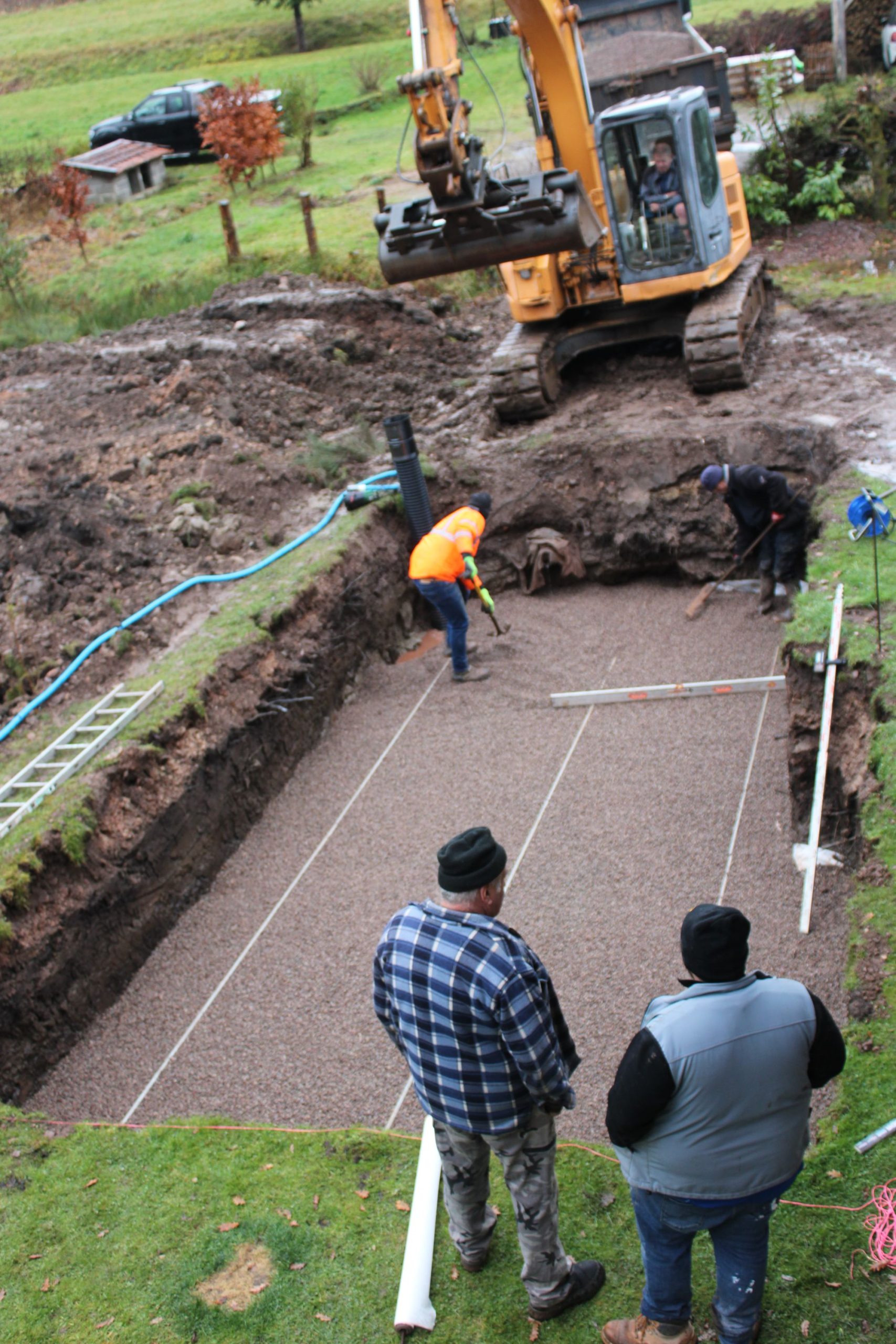 TERRASSEMENT 5 SCALED | Chalet de l'Oseraie Travaux de la piscine dans les Vosges Obernai 1